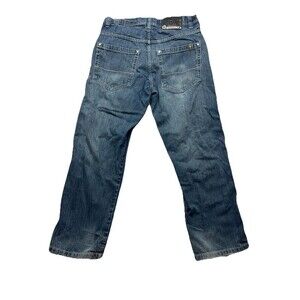 Southpole Jeans Vtg Mens Size 34x30 Faded Dark Wash Y2K Straight Leg Baggy